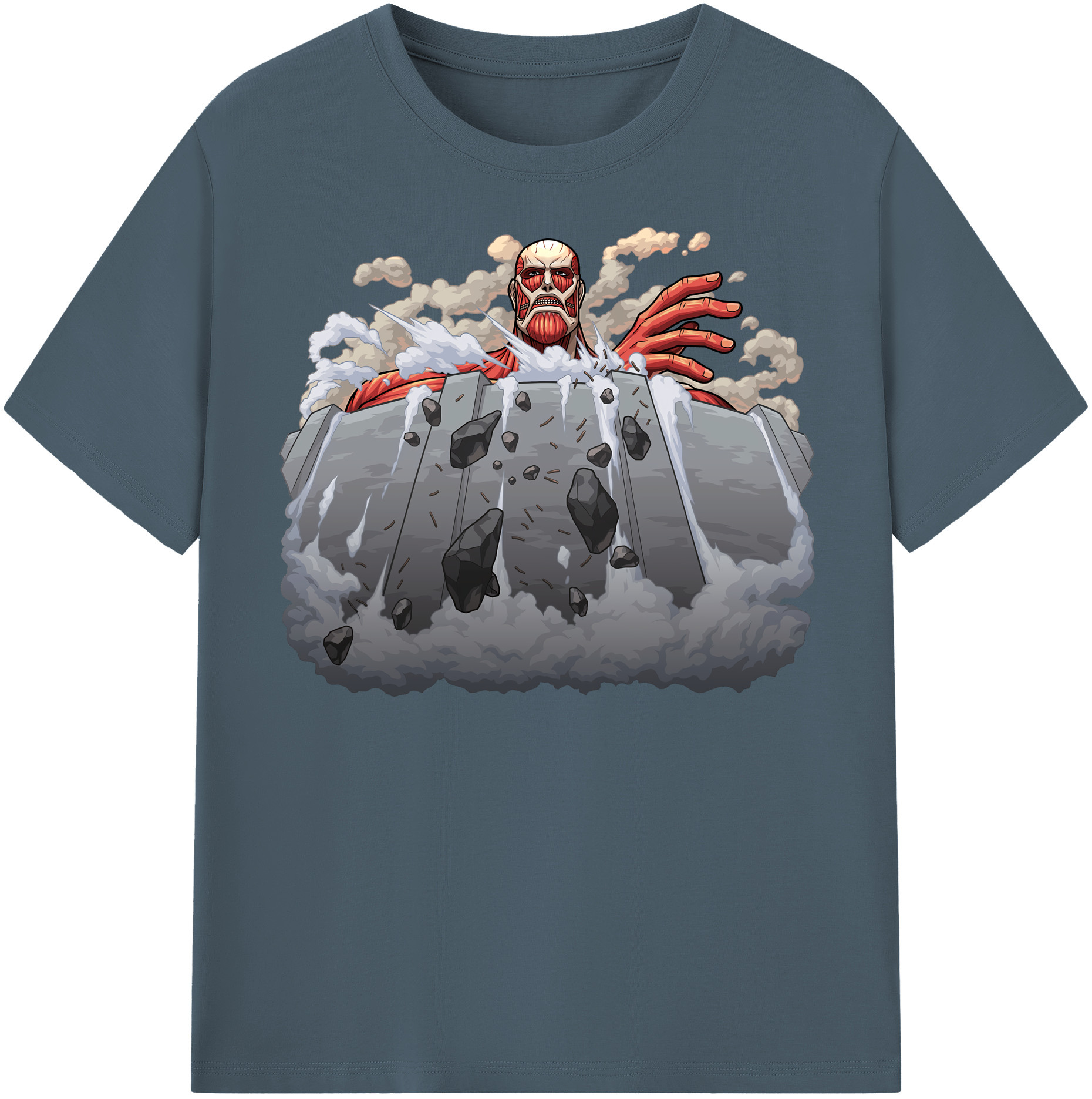 （画像用） 進撃の巨人 Attack on Titan 綿100％半袖Tシャツ（フロントプリント）